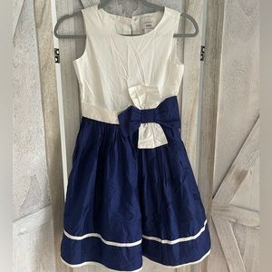 Gymboree Navy blue and white summer boat beach dress Girl size 10 Tulle dress